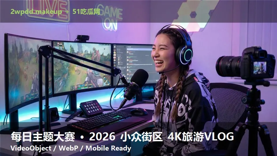 每日主题大赛 · 2026 小众街区 4K旅游VLOG