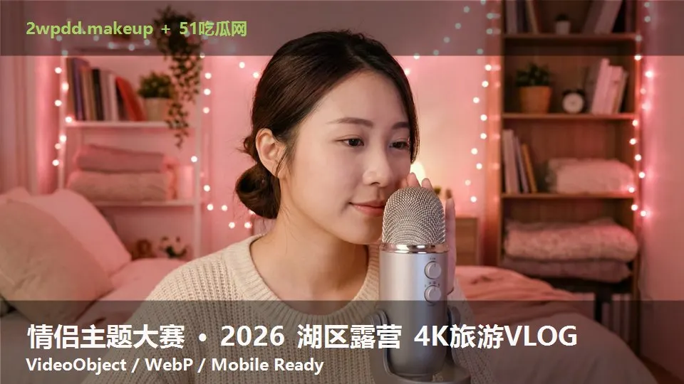 情侣主题大赛 · 2026 湖区露营 4K旅游VLOG
