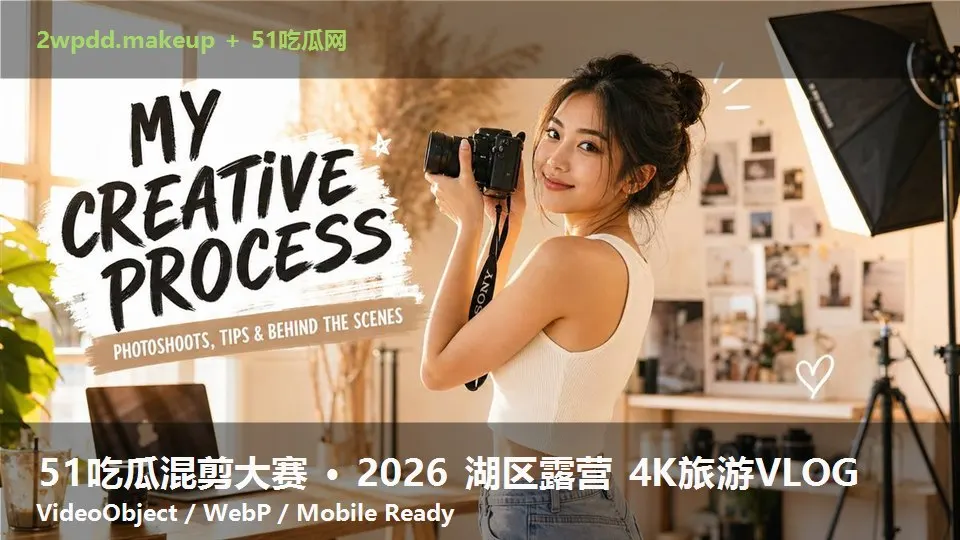 51吃瓜混剪大赛 · 2026 湖区露营 4K旅游VLOG